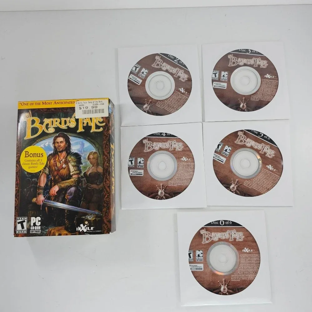 The Bard's Tale 2005 PC Game CD-Rom *MISSING A DISC*